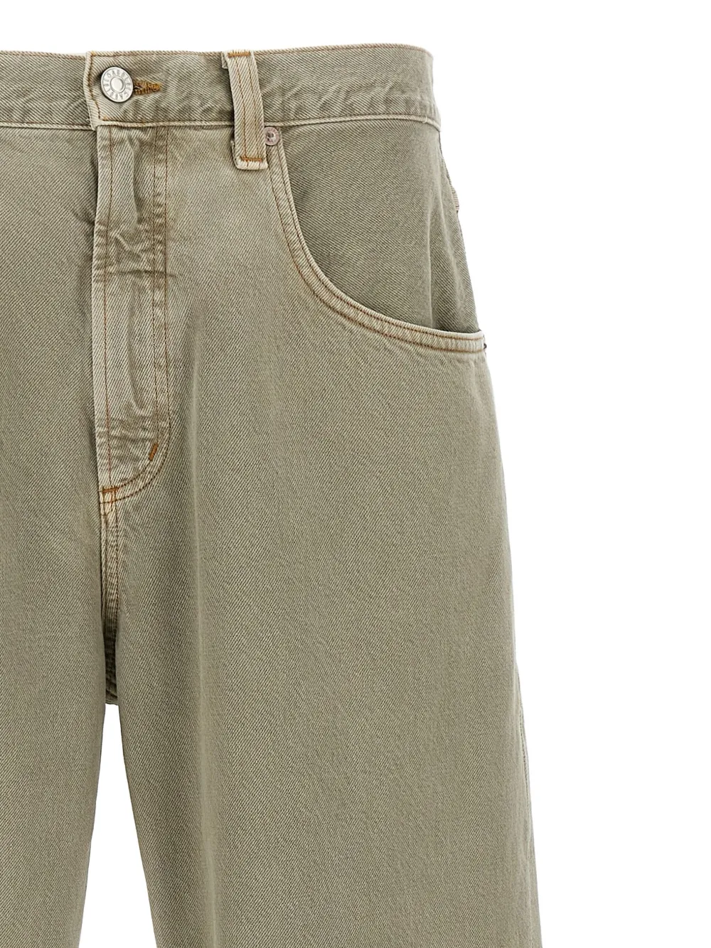AGOLDE faded five-pocket jeans Groen
