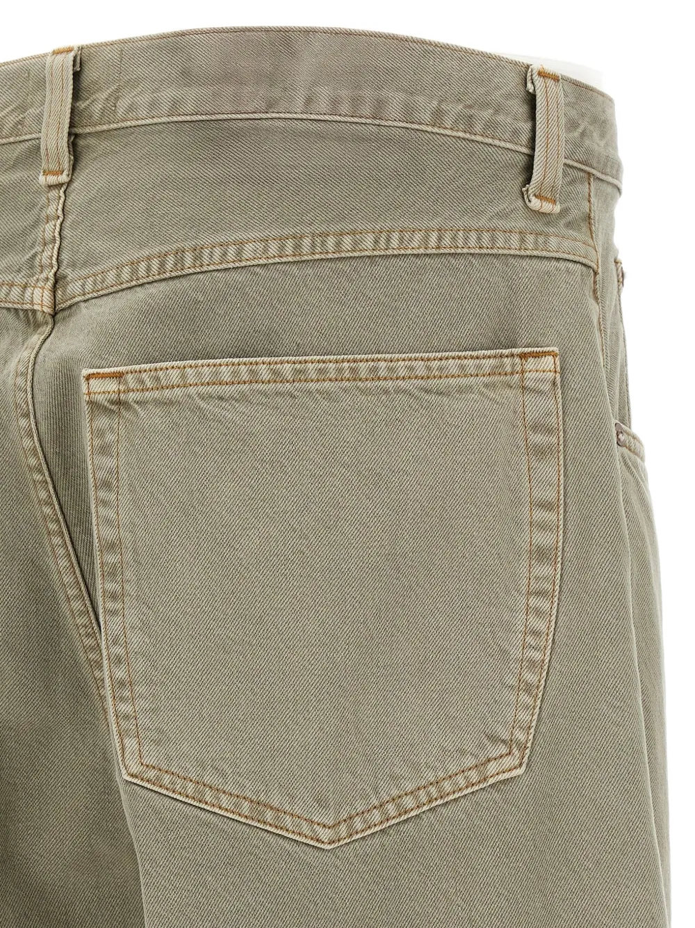 AGOLDE faded five-pocket jeans Groen