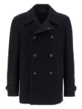 Tagliatore double-breasted wool coat - Black