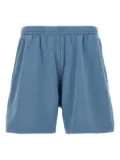 Balenciaga logo-embroidered drawstring shorts - Blue