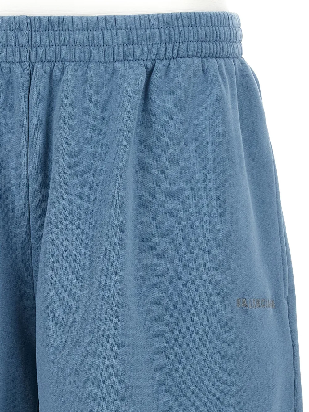 Balenciaga Shorts met geborduurd logo Blauw