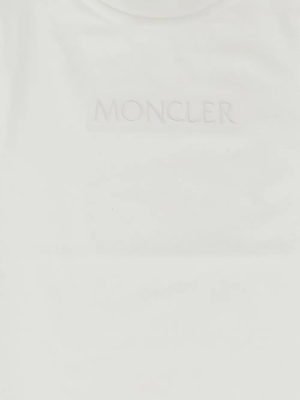 Moncler Enfant logo-patch T-shirt Wit