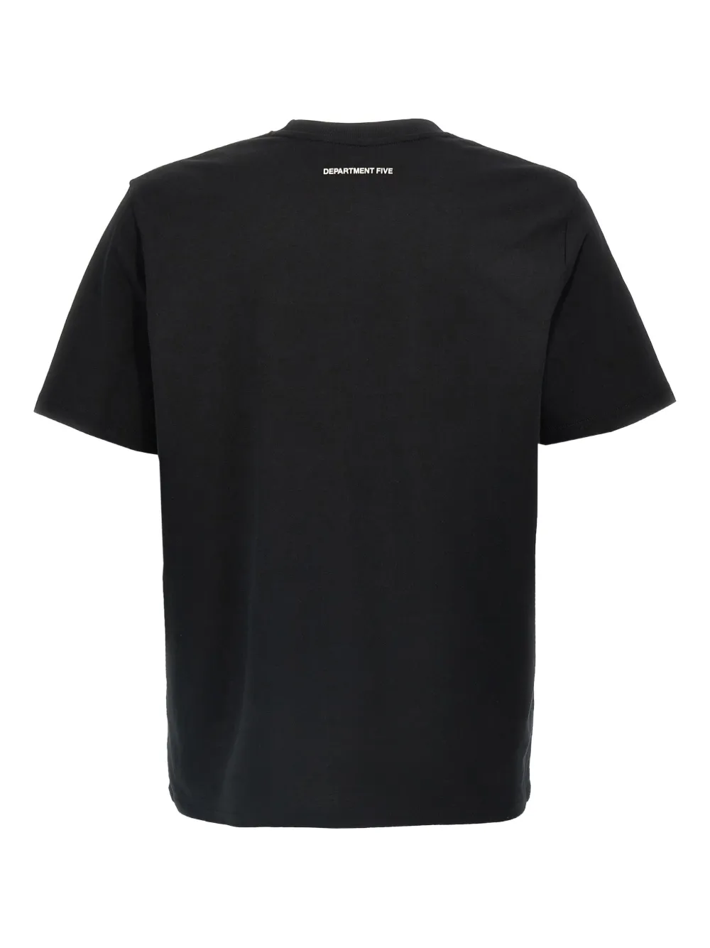 Department 5 T-shirt met logopatch - Zwart