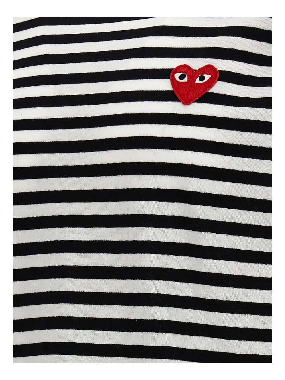 Comme Des Garçons Play striped long-sleeve T-shirt Zwart