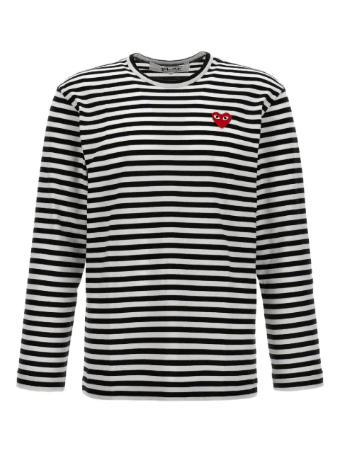 Comme Des Garçons Play striped long-sleeve T-shirt