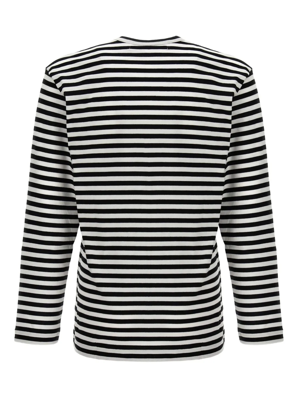 Comme Des Garçons Play striped long-sleeve T-shirt Zwart
