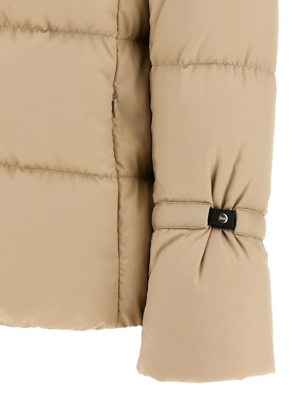 Herno quilted high-neck puffer jacket Beige