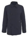 Add logo-patch jacket - Blue