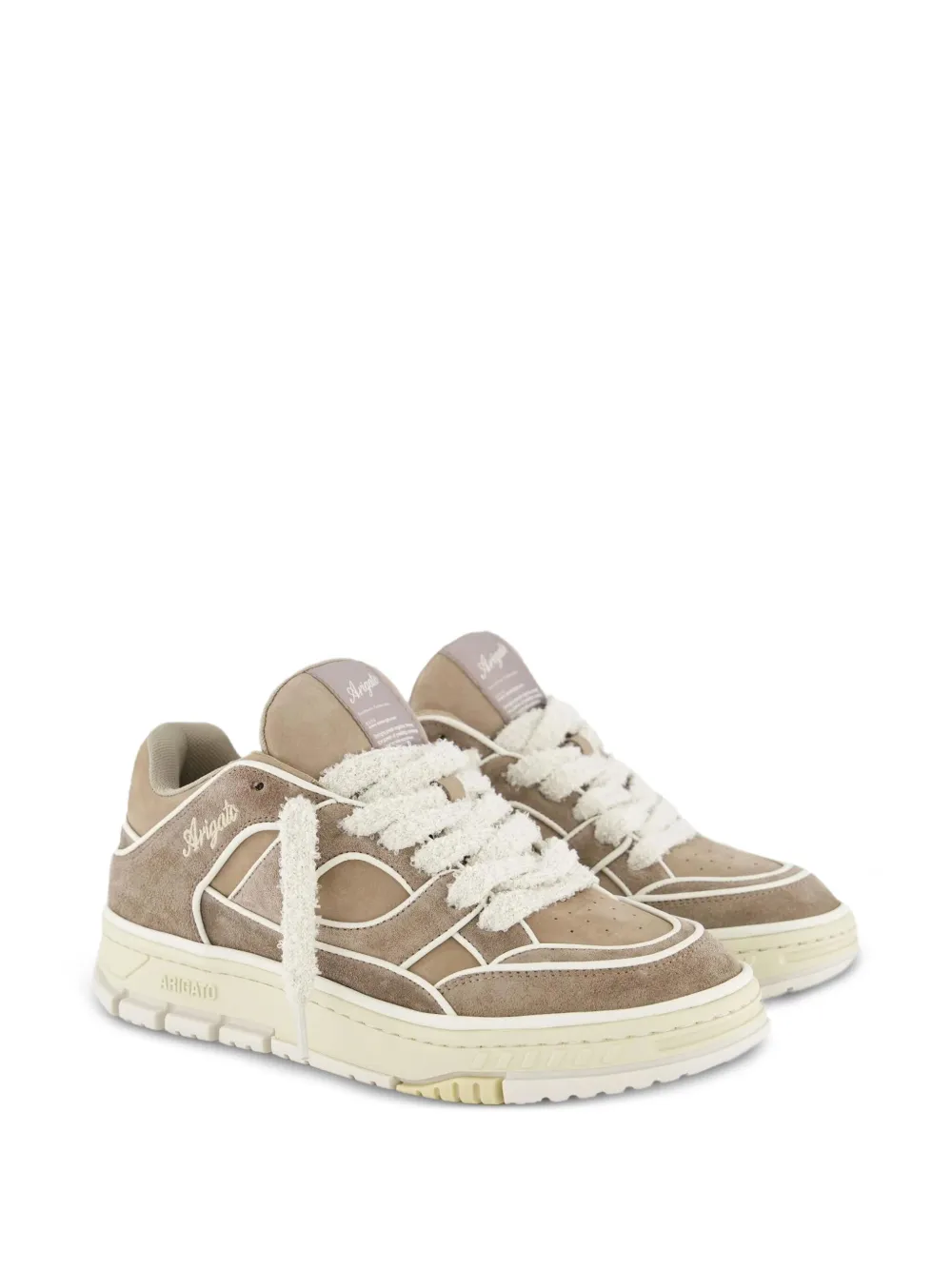 Axel Arigato Area Lo leather suede panelled trainers | Low-Tops | Image 2