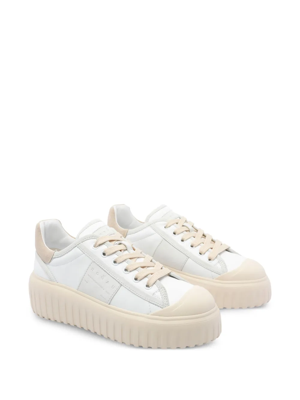 Hogan 58mm leather platform sneakers White
