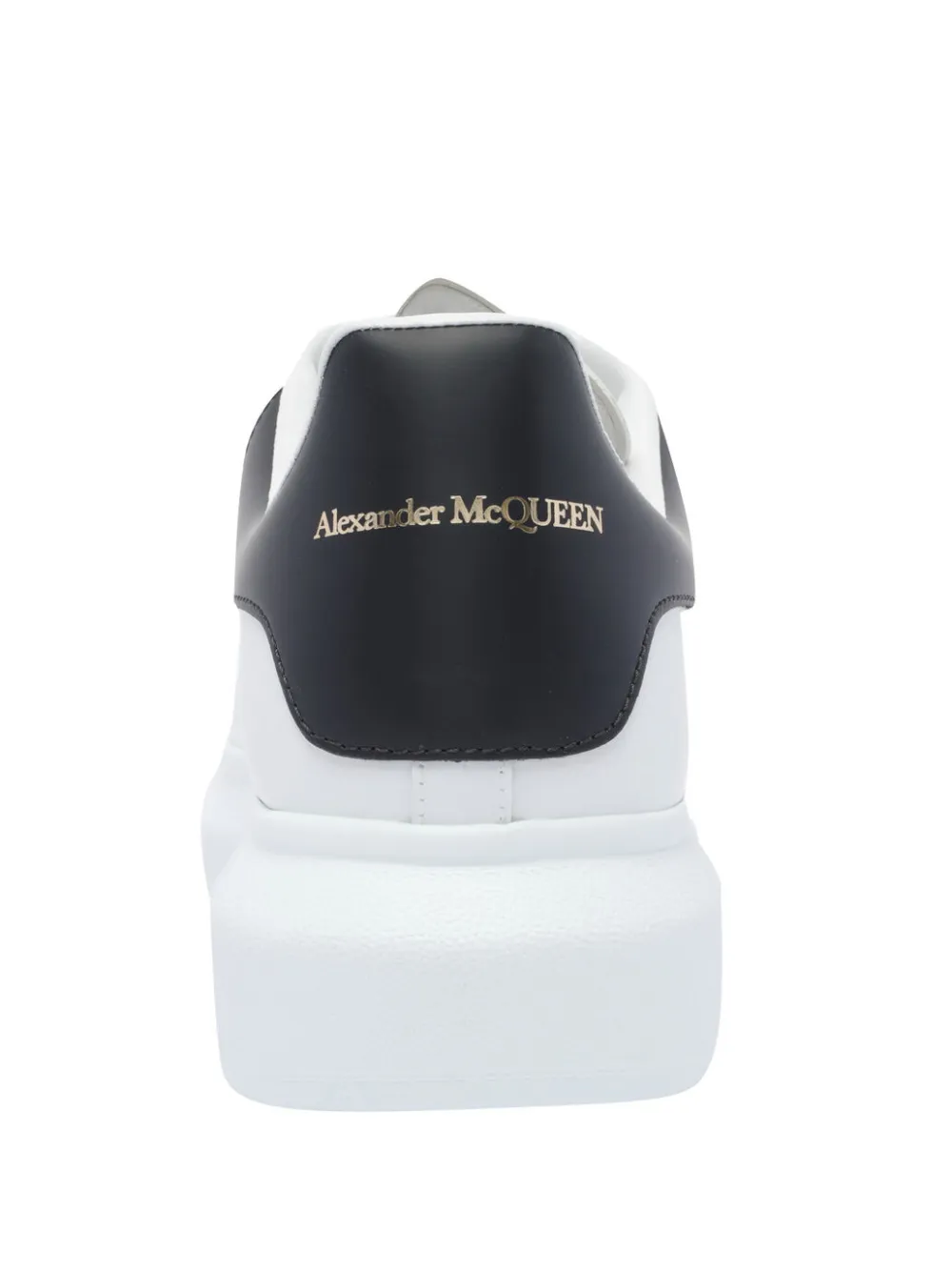 まっきん Alexander McQueen Oversized Leather lace-up Sneakers | White