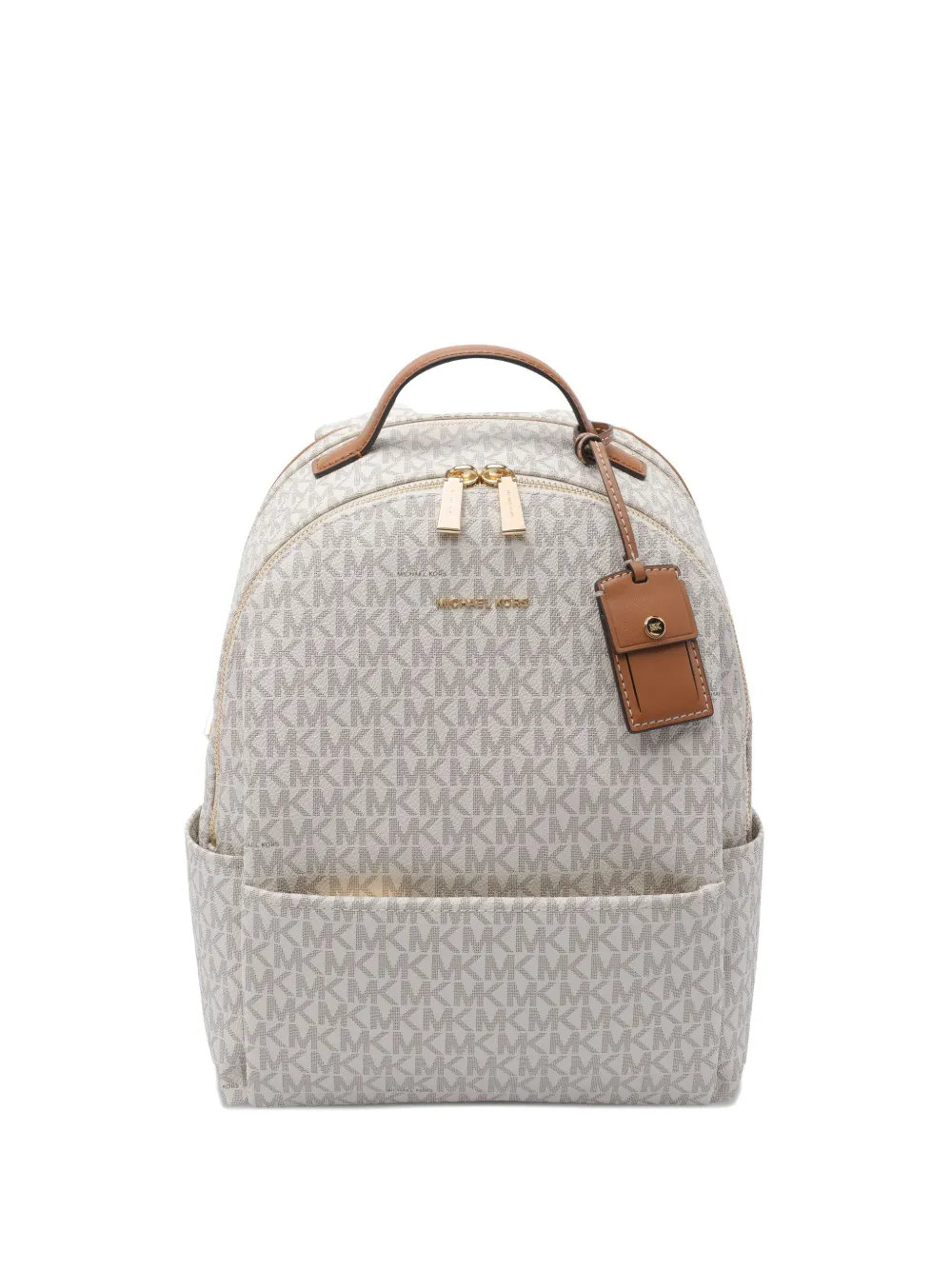 Michael Michael Kors monogram-pattern backpack - ホワイト Michael Michael Kors monogram-pattern backpack - ホワイト