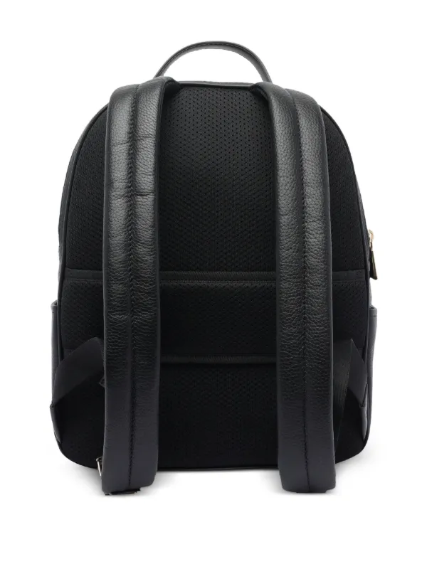 black mk backpack leather straps Michael Kors Monogram Backpack
