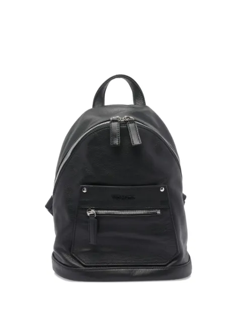 Vic Matie logo-lettering leather backpack