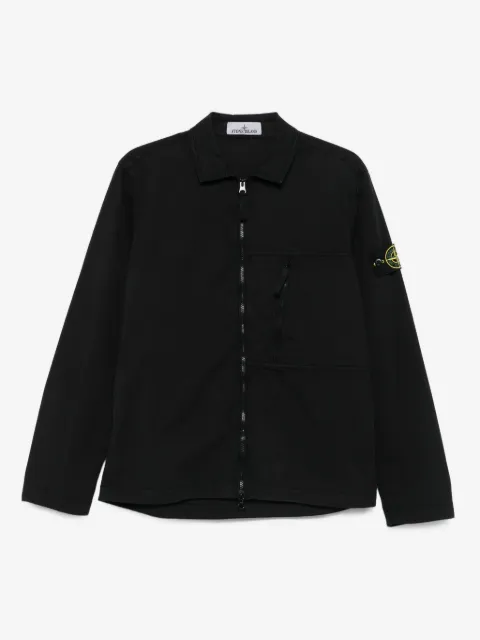 Stone Island surchemise à fermeture zippée