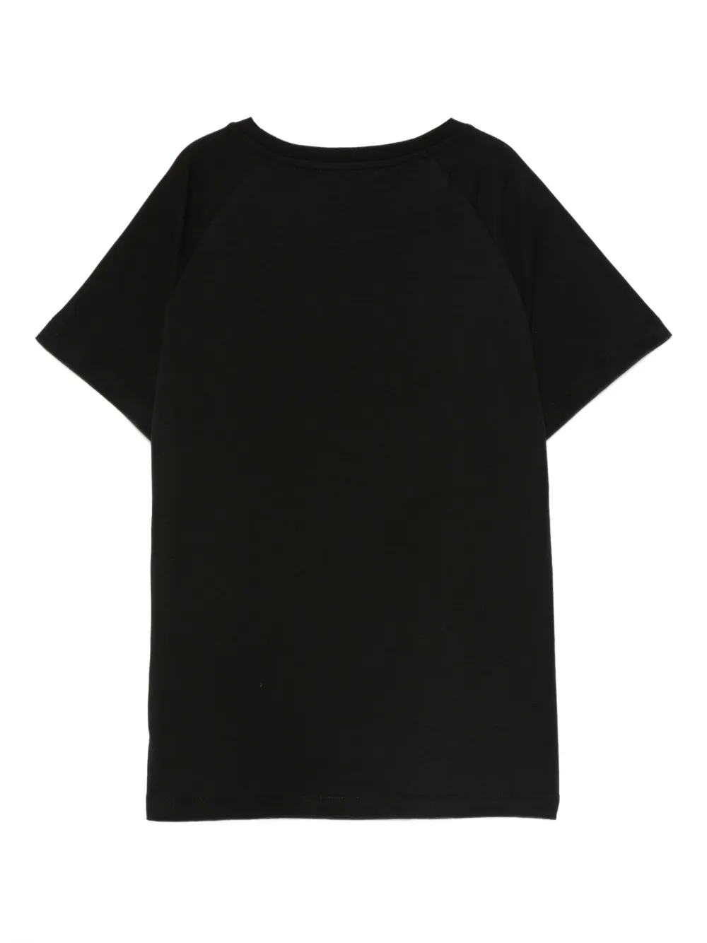 Balmain Kids Katoenen T-shirt met regenbooglogo Zwart