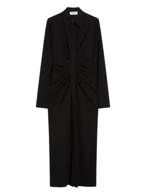 Sportmax button-cuff shirred dress