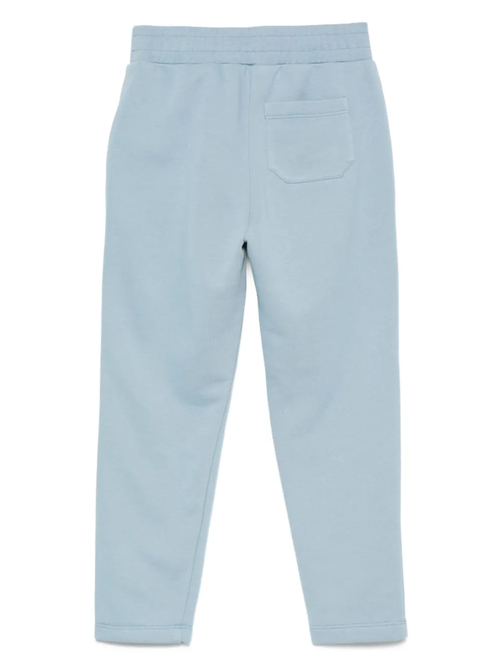 Golden Goose Kids elastic-waistband logo-detail trousers Blauw