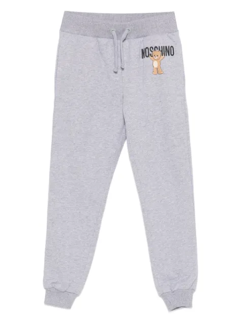 Moschino Kids teddy-print drawstring track pants