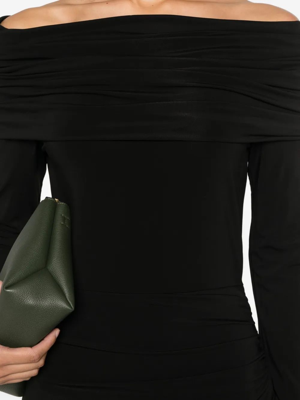 Max Mara Off-shoulder jurk Zwart