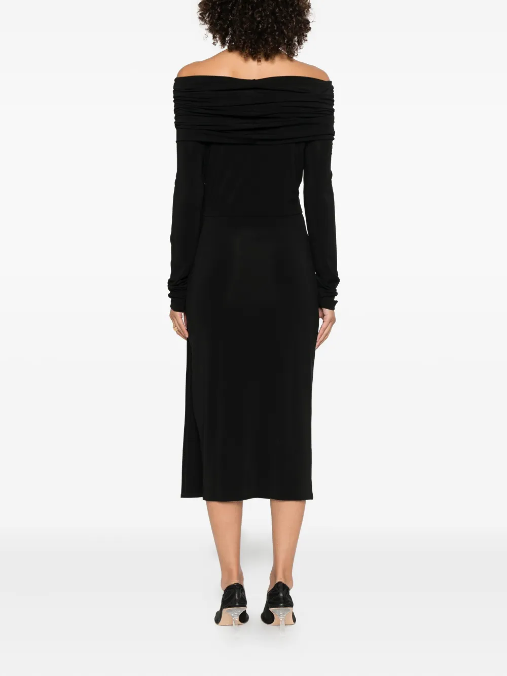 Max Mara Off-shoulder jurk Zwart