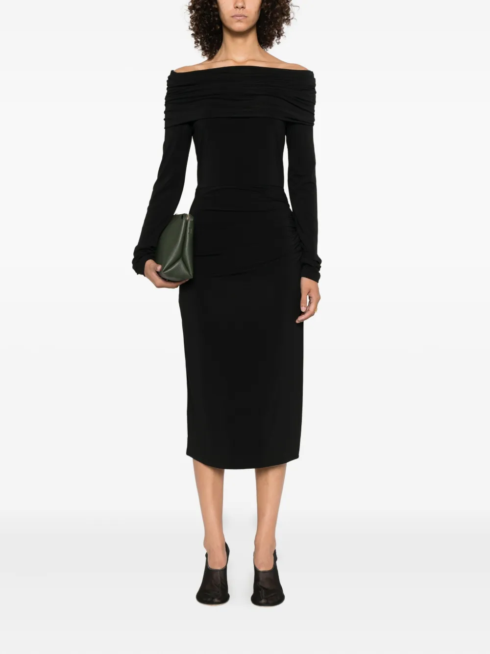 Max Mara Off-shoulder jurk - Zwart