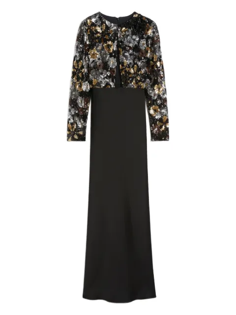 Max Mara vestido largo con detalles de lentejuelas