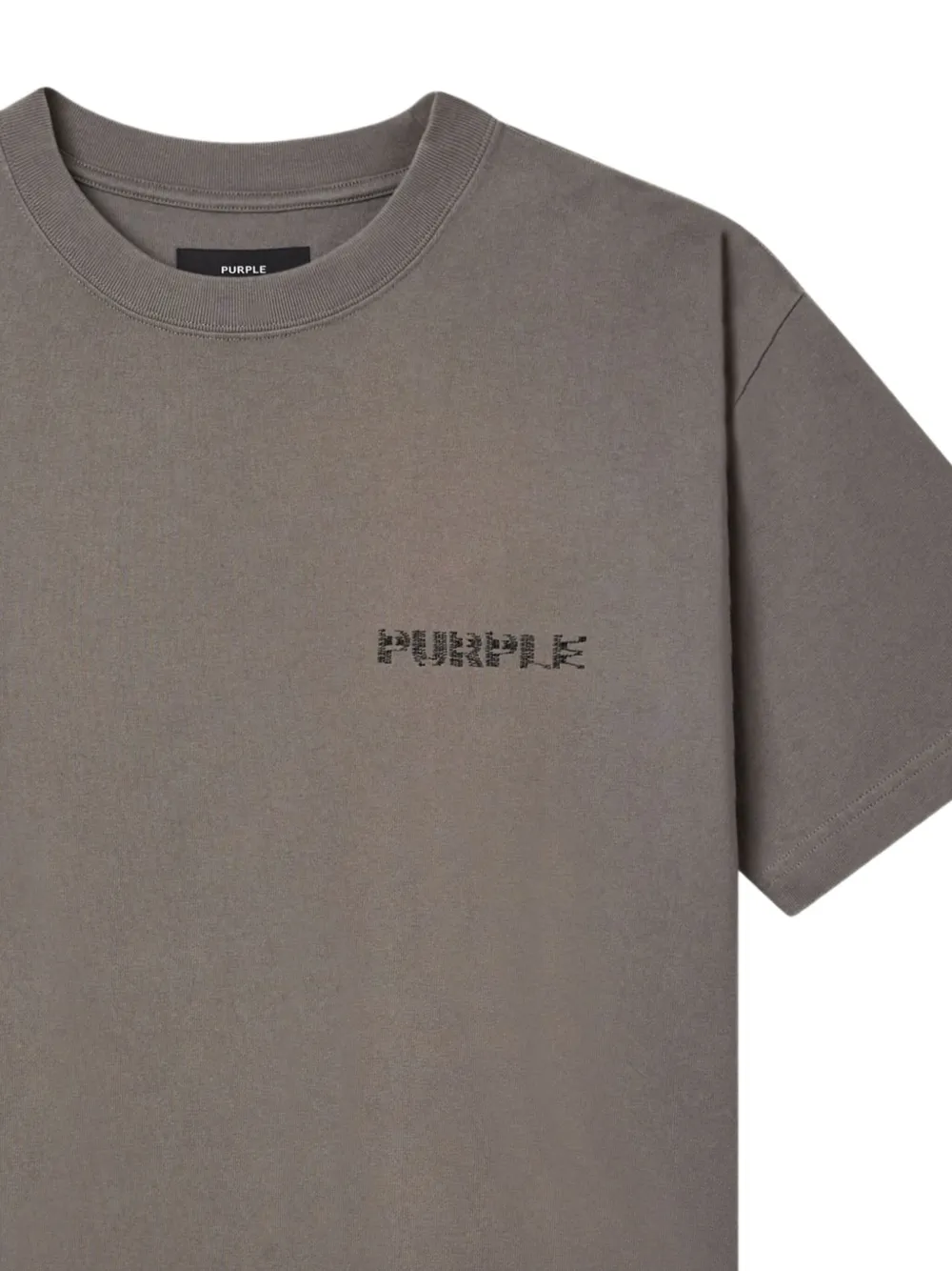 Purple Brand T-shirt met logo - Grijs