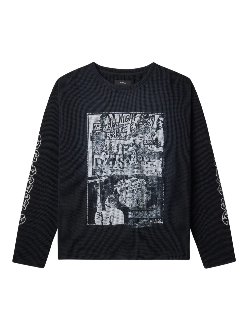 Purple Brand T-shirt con grafica - Nero