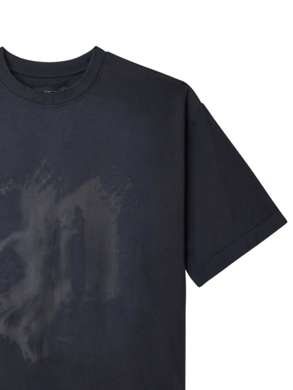Purple Brand T-shirt met abstracte print - Zwart