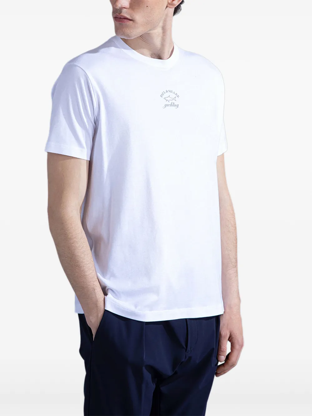Paul & Shark shark-print T-shirt - Wit