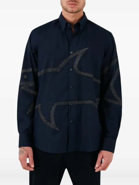 Paul & Shark embroidered-shark shirt