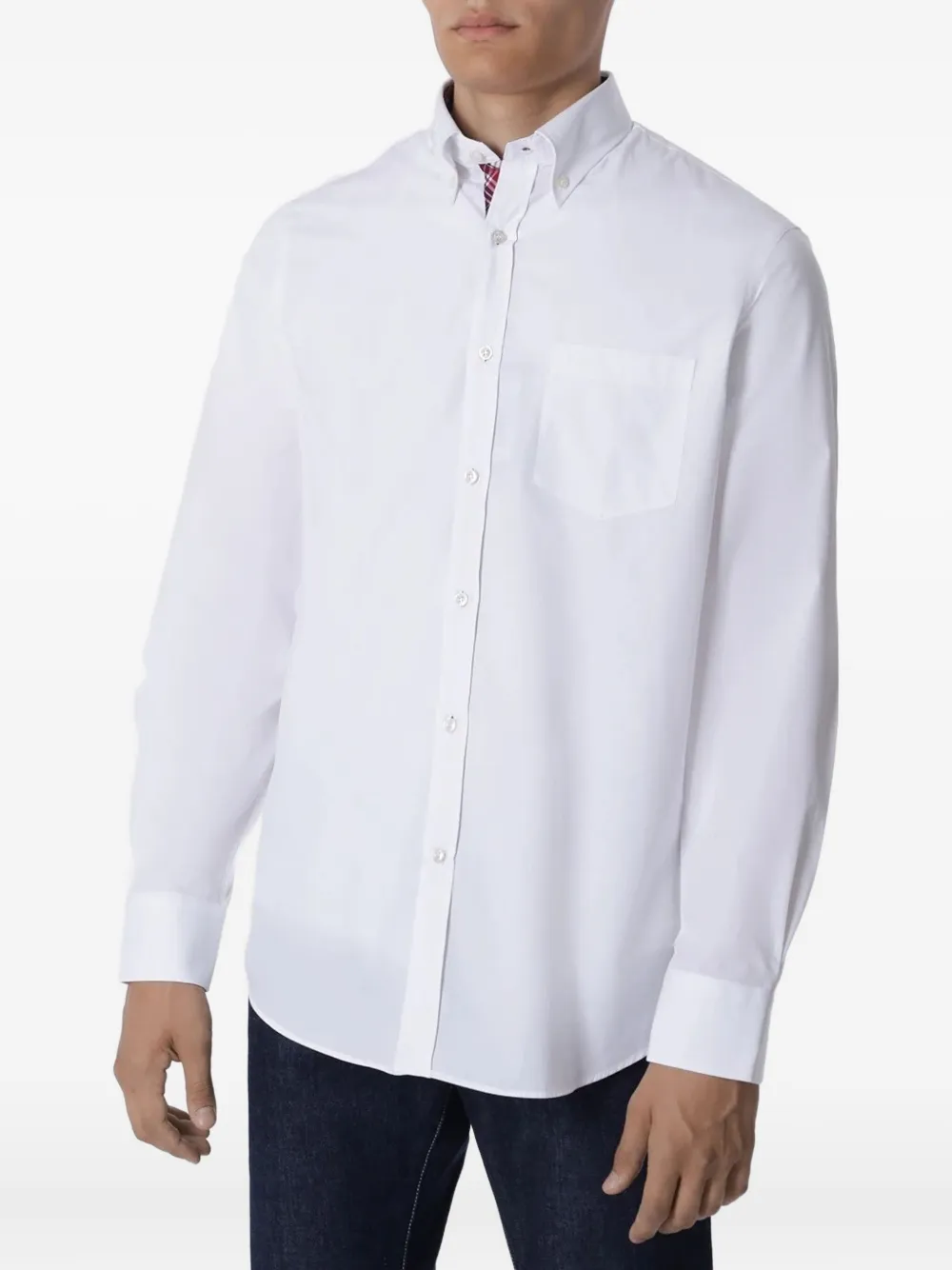 Paul & Shark Patch-pocket Cotton Shirt In White