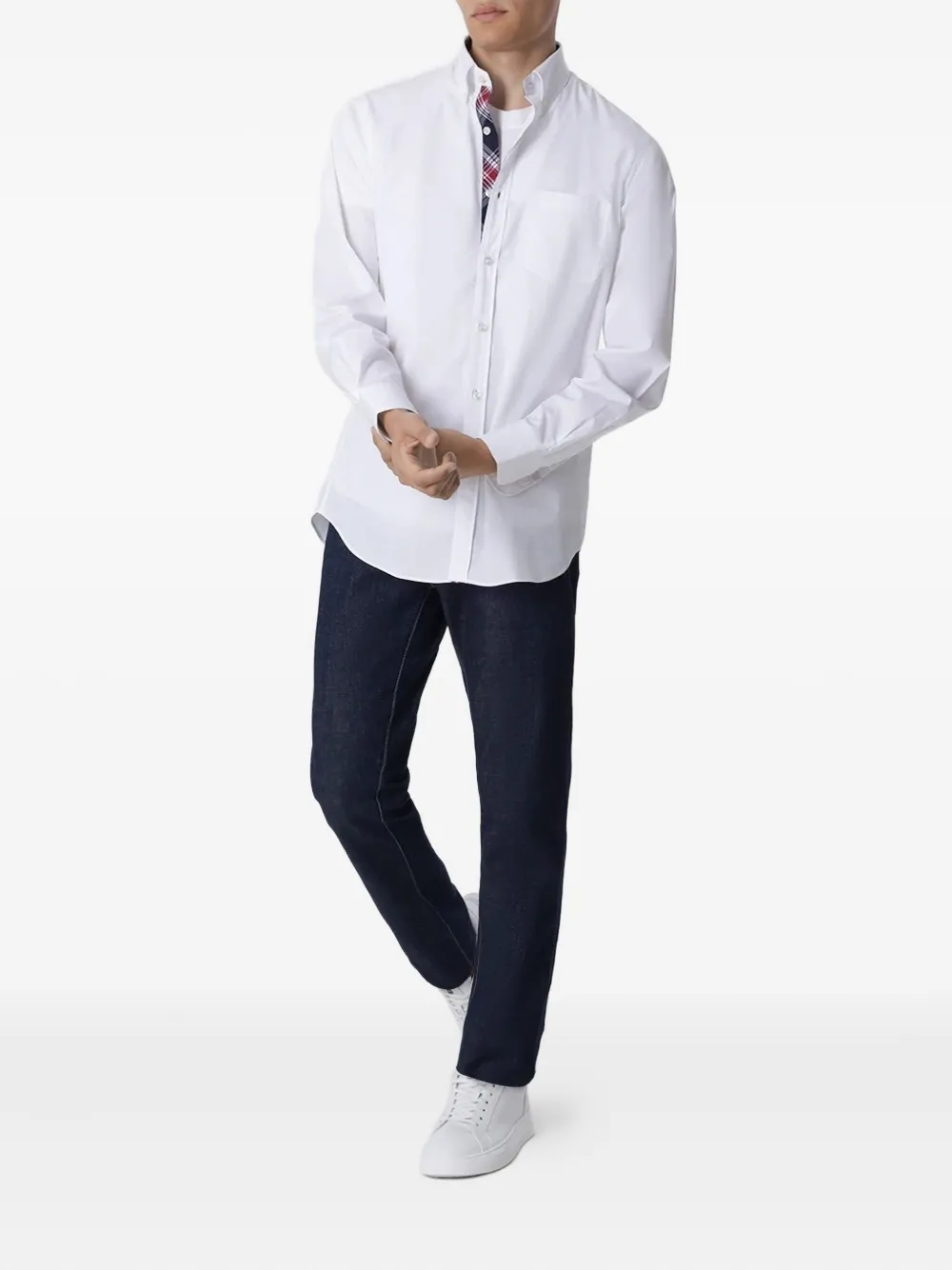 Paul & Shark patch-pocket cotton shirt - Wit