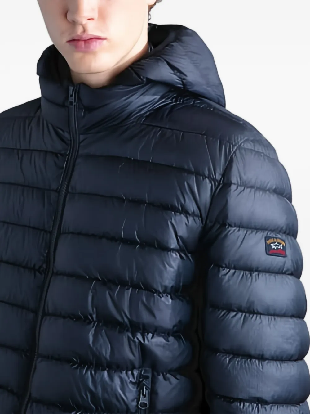 Paul & Shark Long-sleeved Down Jacket In Blue