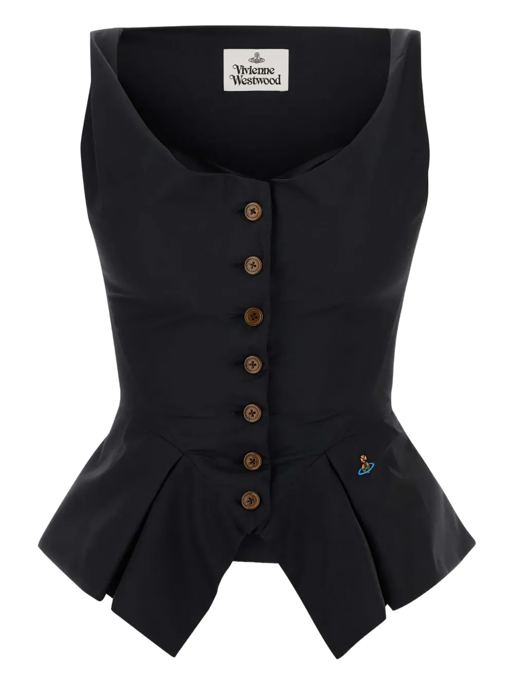 Vivienne Westwood Monday button-detailed vest Zwart