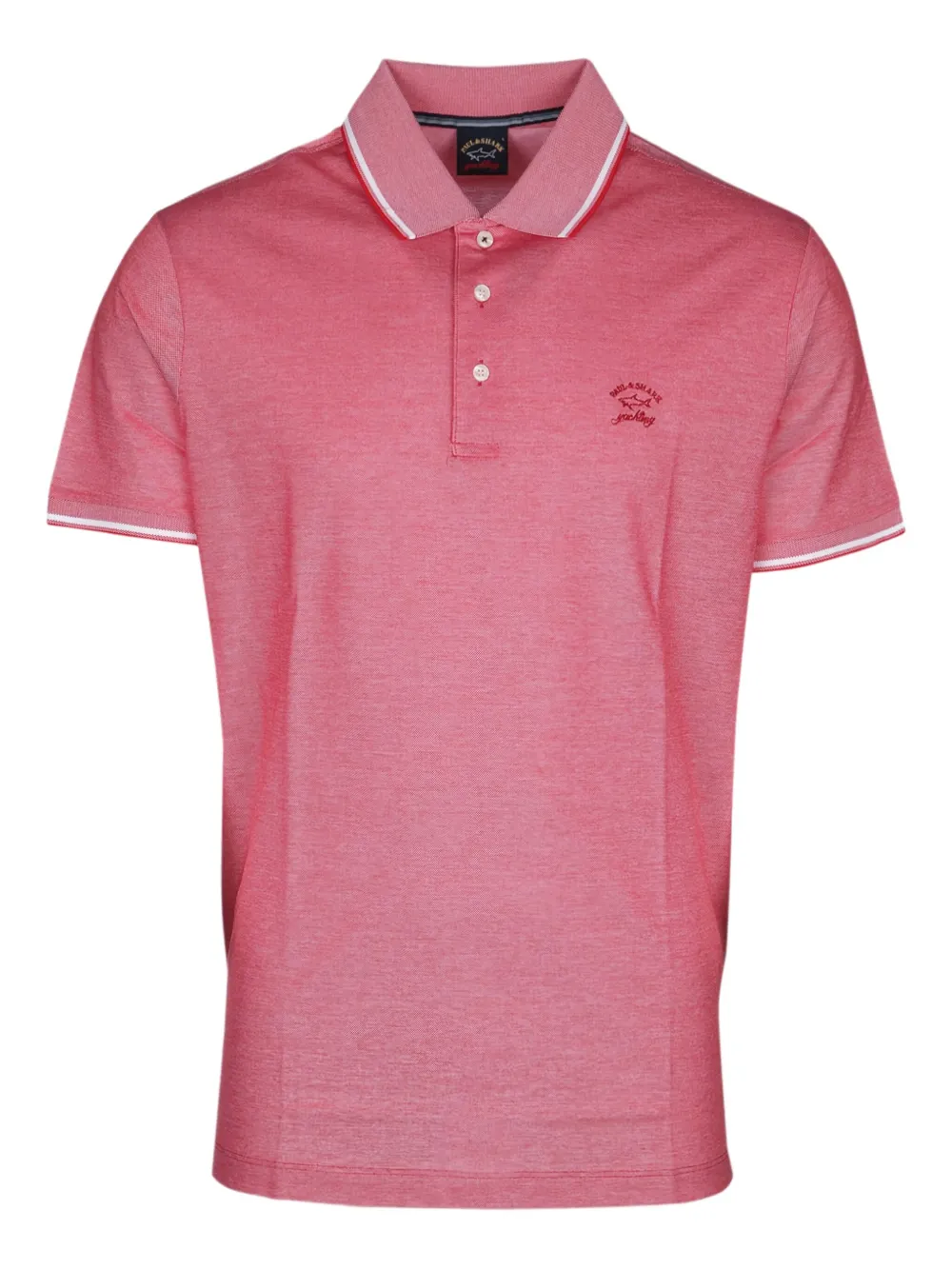 Paul & Shark logo-embroidered polo shirt Roze