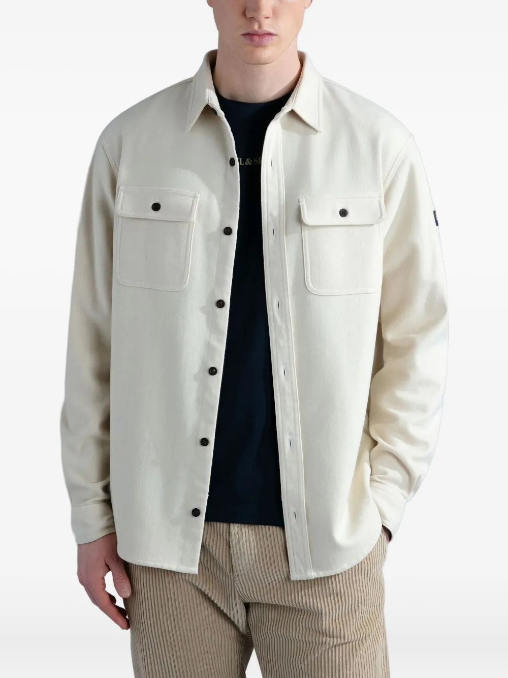Paul & Shark buttoned cotton shirt | Neutrals | Image 1