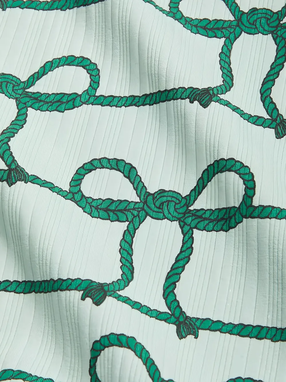 Mini Rodini Geribbeld T-shirt met print Groen