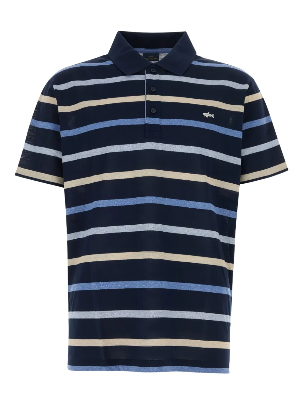 Paul & Shark striped polo shirt Zwart