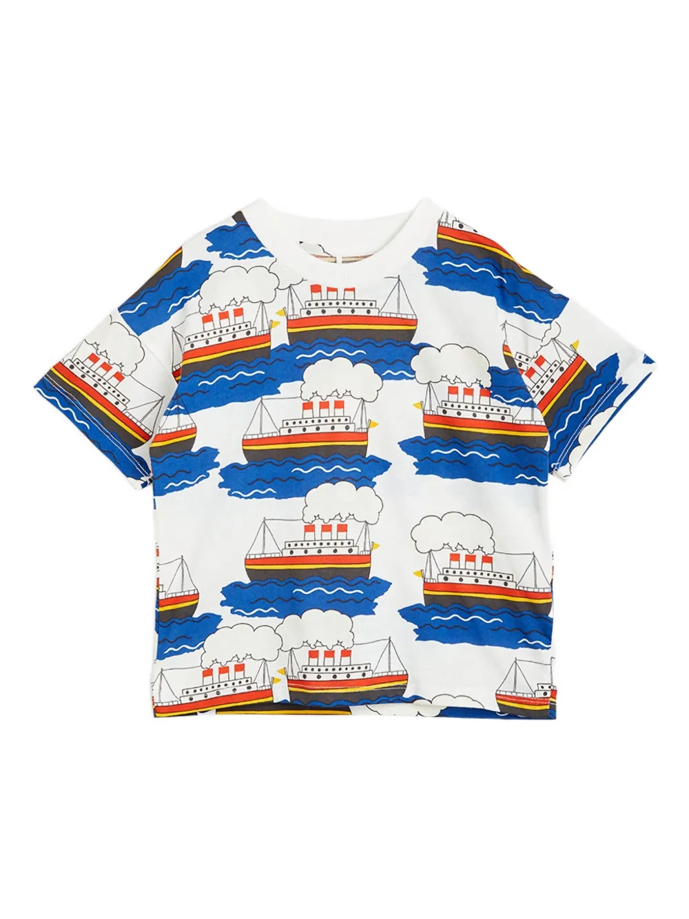 Mini Rodini Ship-print T-shirt In Multi