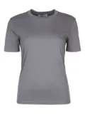 'S Max Mara Danish flowers-print T-shirt - Grey