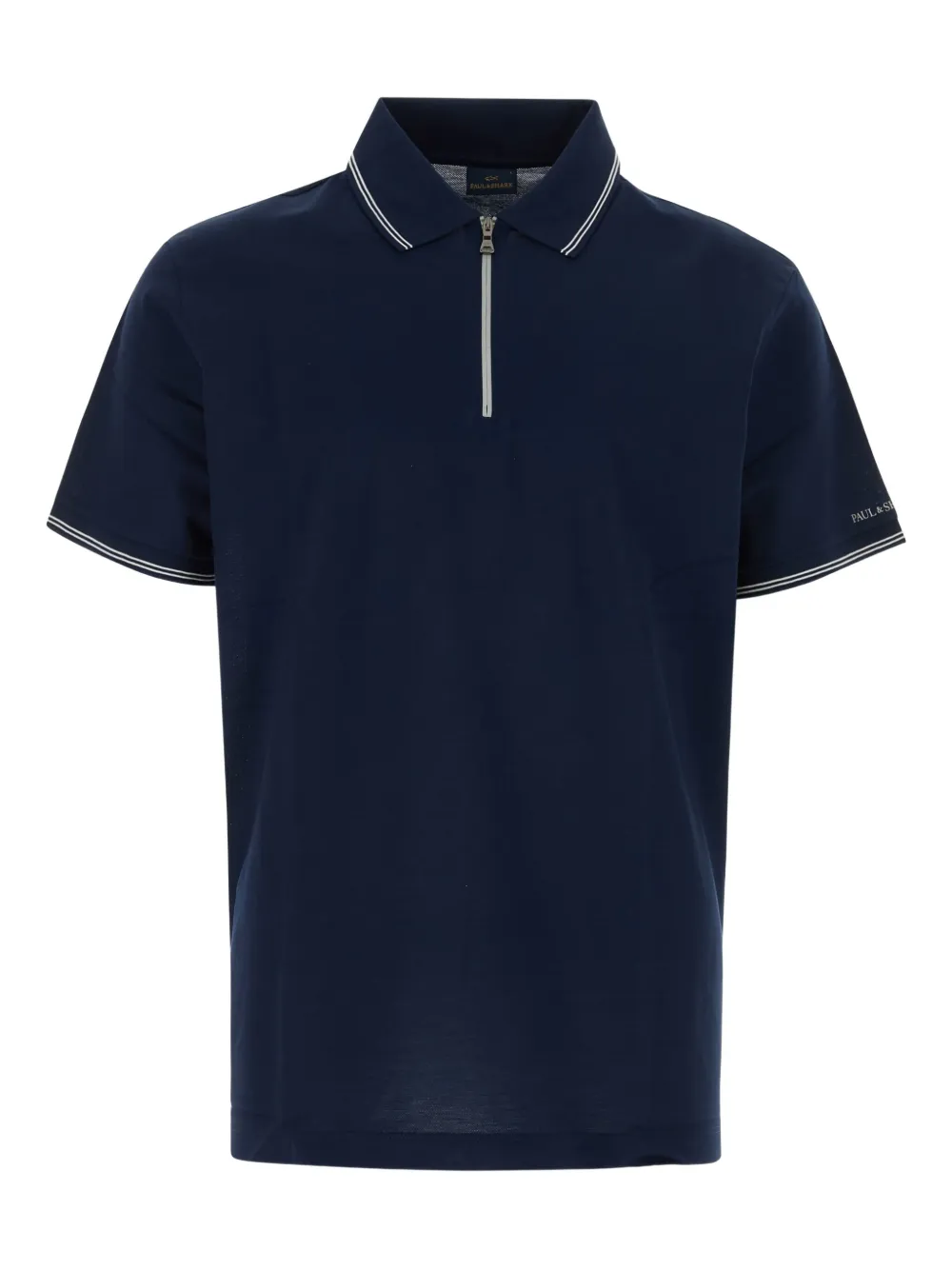Paul & Shark half-zip polo shirt Blauw
