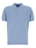 Paul & Shark logo-embroidered flax polo shirt - Blue