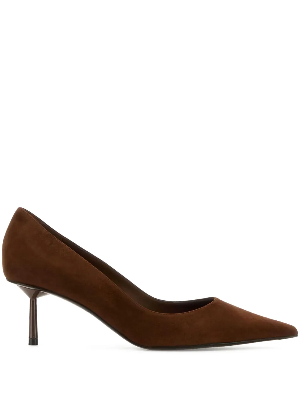 Le Silla 60mm Bella suede pointed-toe pumps Brown