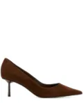 Le Silla 60mm Bella suede pointed-toe pumps - Brown