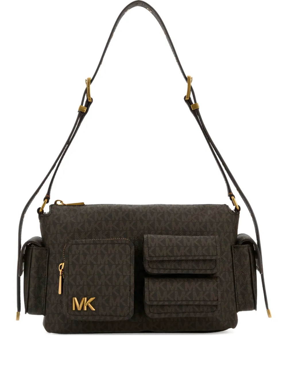 Michael Michael Kors medium Dakota monogram shoulder bag - ブラウン Michael Michael Kors medium Dakota monogram shoulder bag - ブラウン
