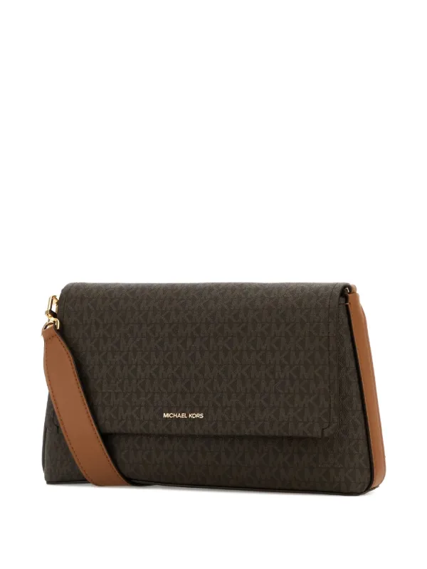Michael Kors Small Monogram cross-body Bag Brown FARFETCH PH