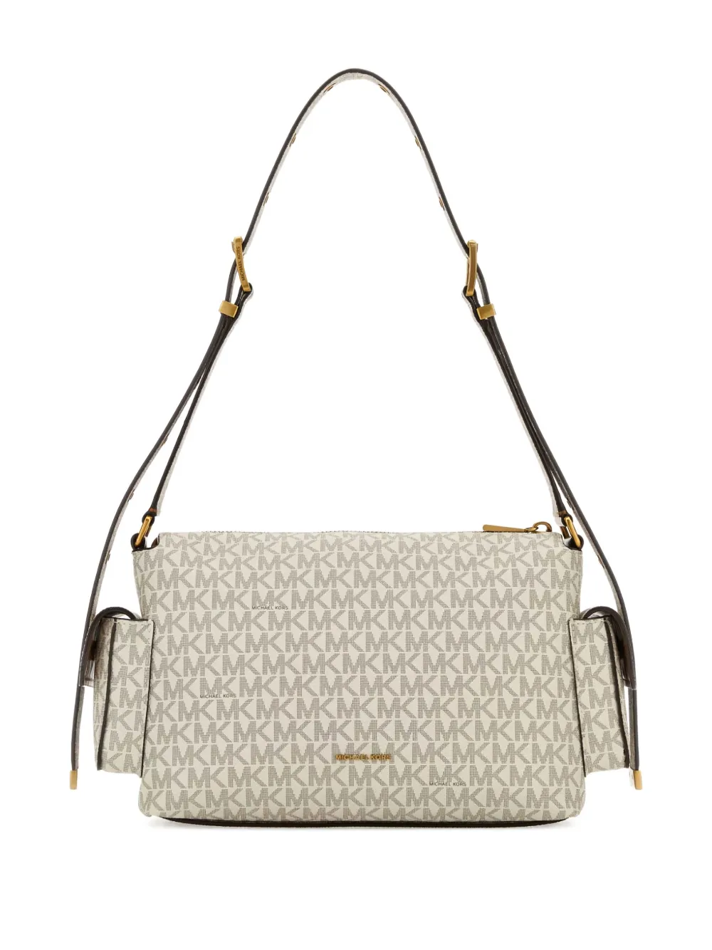 Michael Kors Dakota monogram shoulder bag Beige