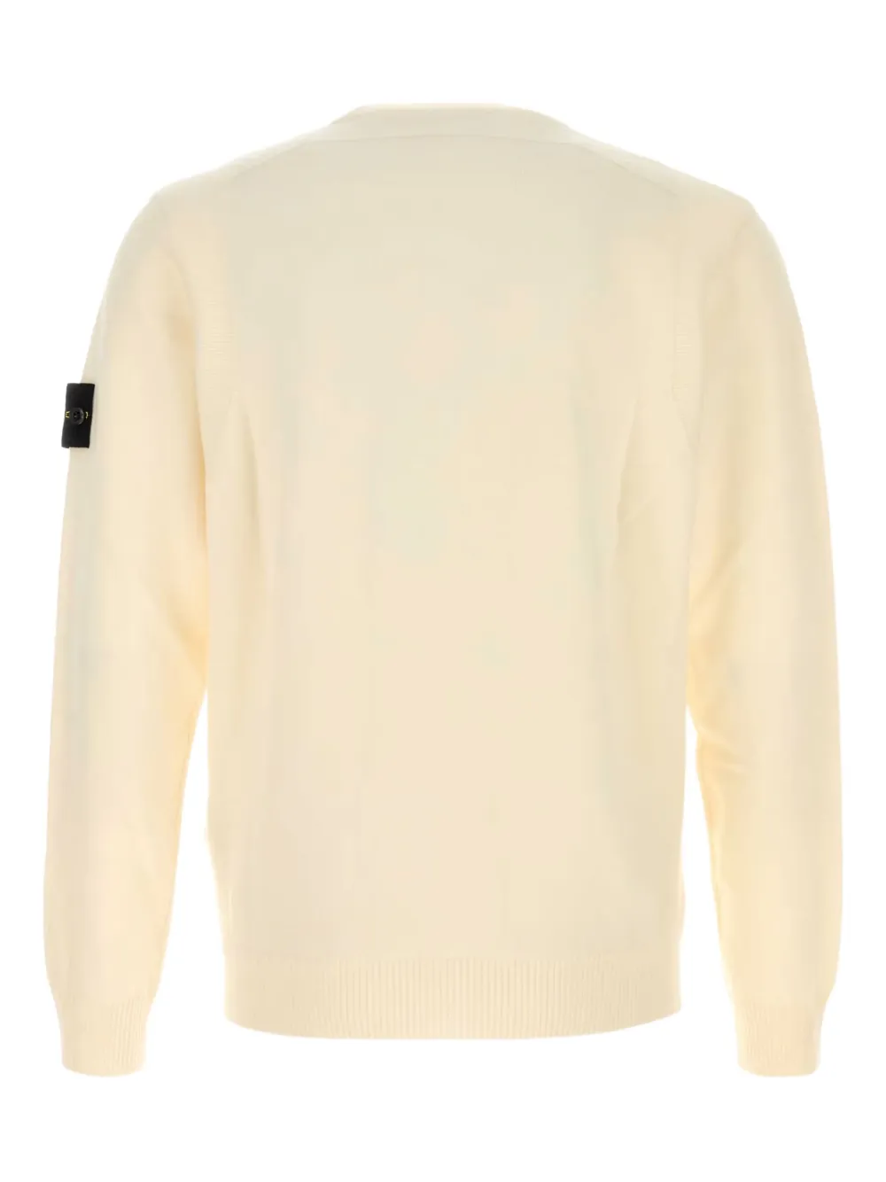 Stone Island Trui met ronde hals en Compass-logopatch Geel